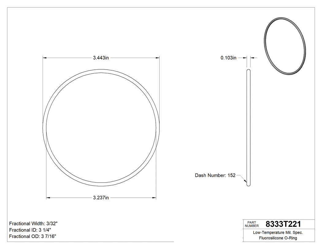 Technical drawing - 8333T221